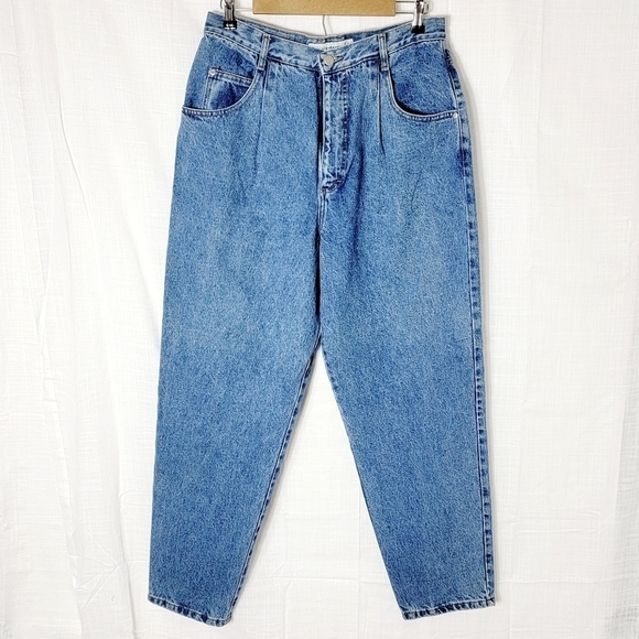 Gloria Vanderbilt Vintage High Rise Pleated Tapered Women's Jeans - Picture 1 of 10